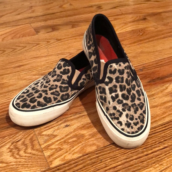 cheetah print slip on sneakers